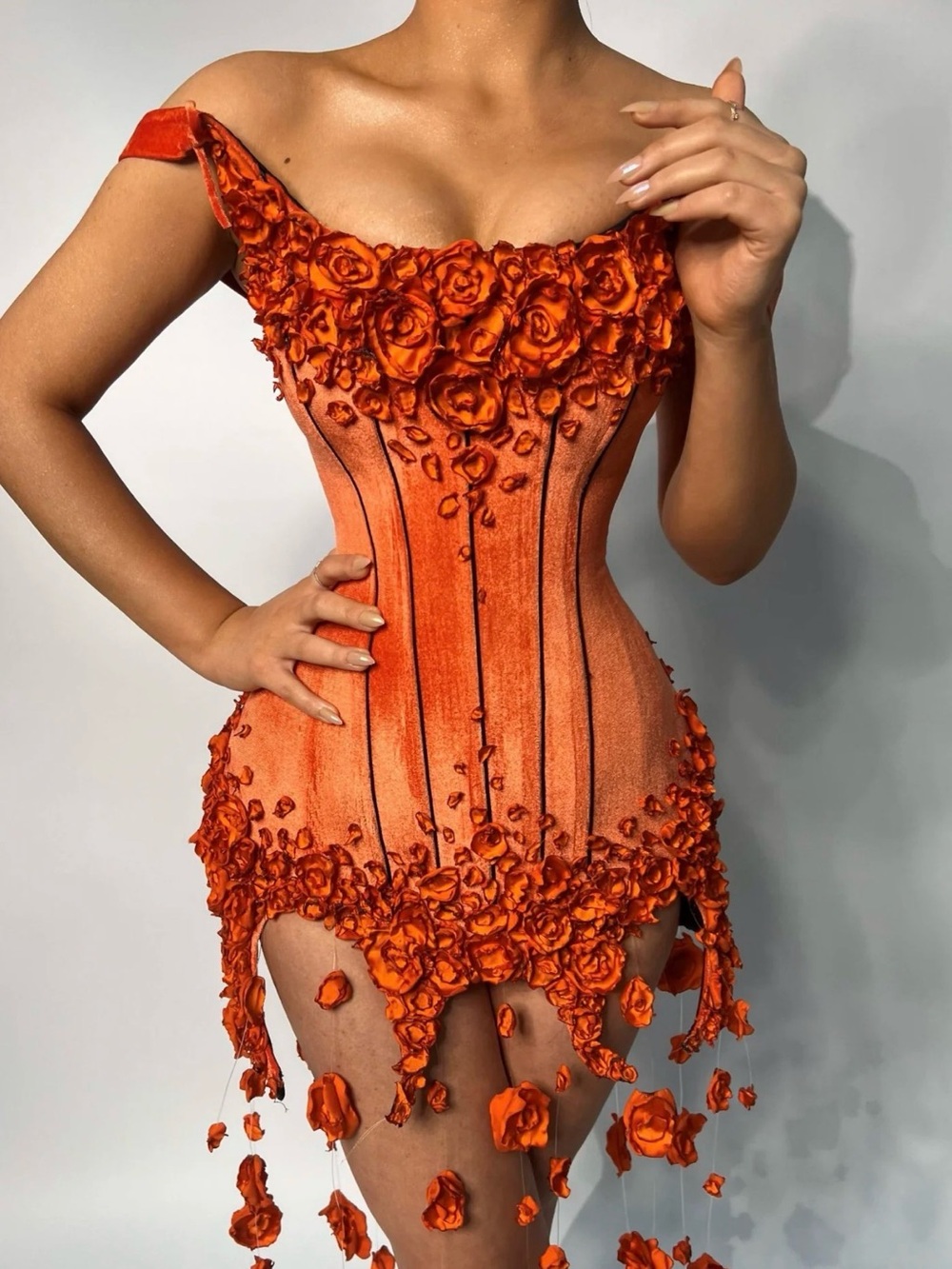 CHAMA Aria Dress — Orange - Picture 2 of 8
